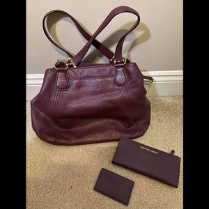 Michael Kors Purse, matching wallet &card holder